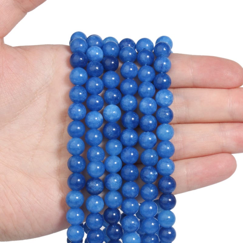 Xilitata 35pcs 10mm Natural Stone Beads Kyanite Beads Crystal Gemstone for Jewelry Making  DIY Bracelet Necklace - Image 3